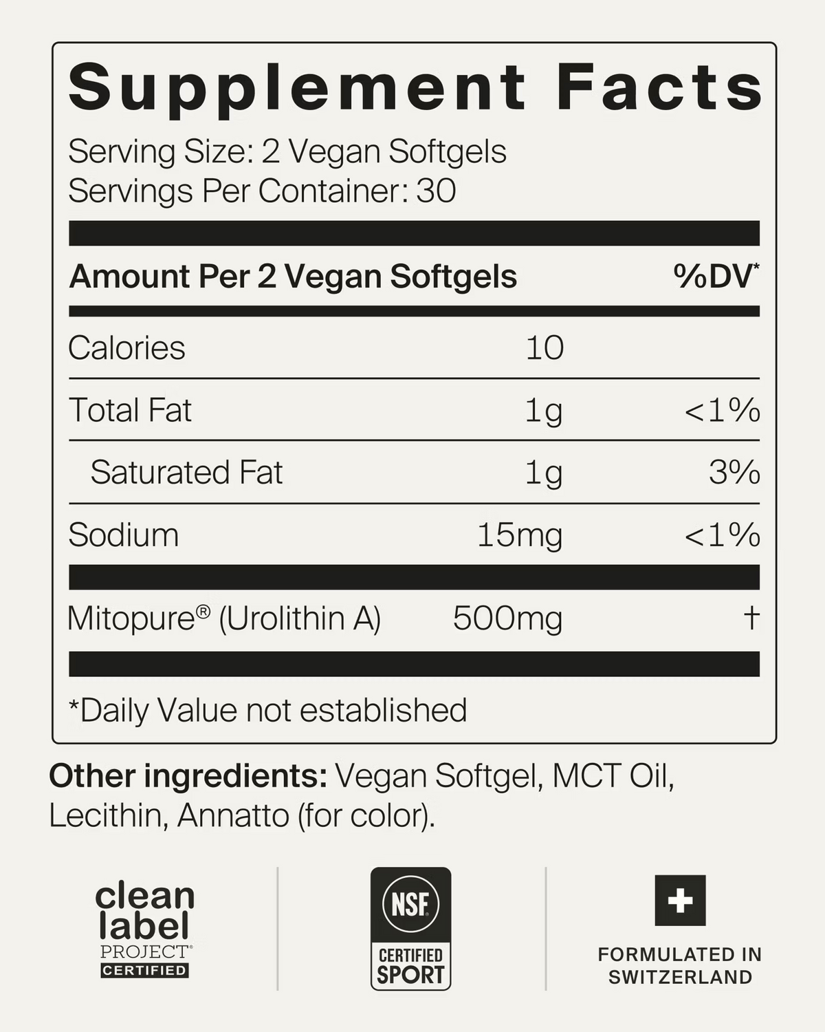 Origin Urolithin A || Mitopure® Longevity Softgels for Cellular Energy & Muscle Strength