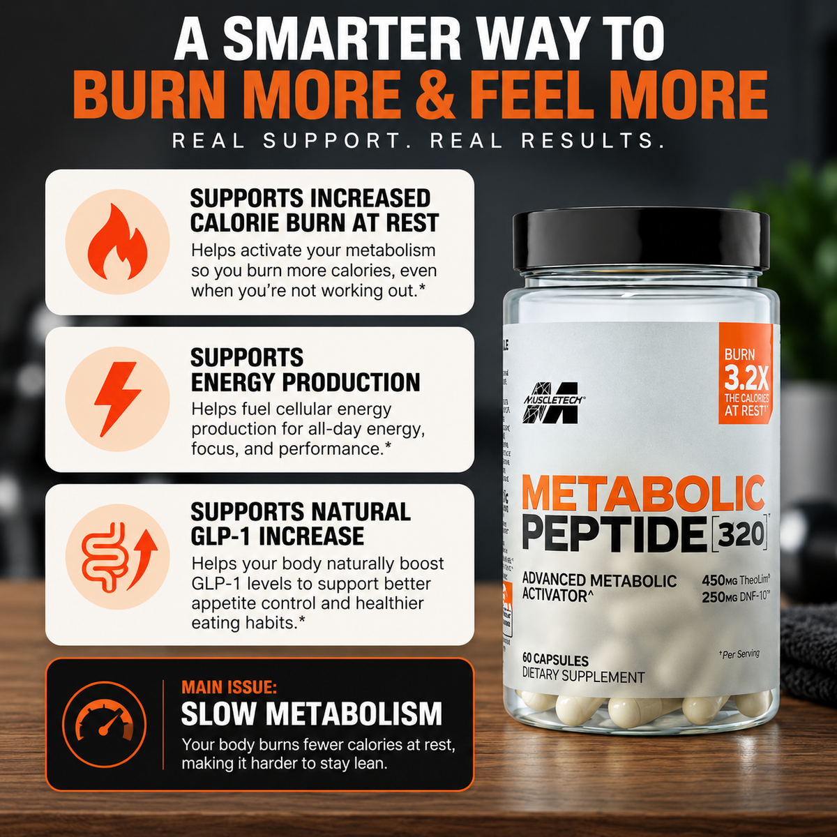 METABOLIC PEPTIDE 320 || ADVANCED CALORIE BURN AT REST