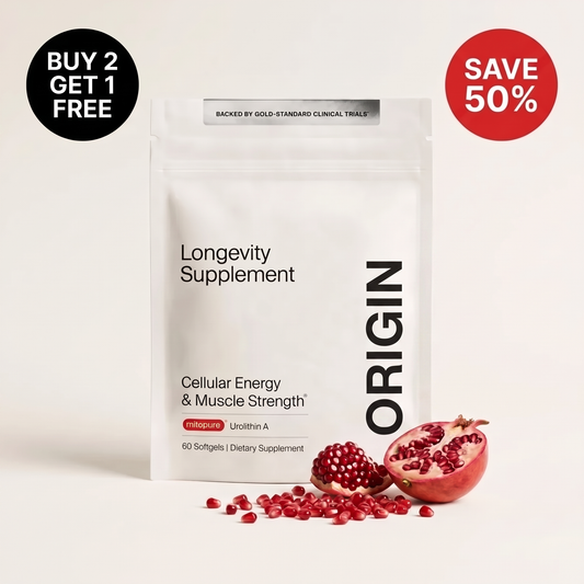 Origin Urolithin A || Mitopure® Longevity Softgels for Cellular Energy & Muscle Strength
