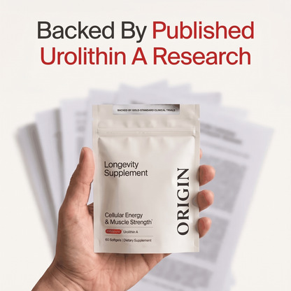 Origin Urolithin A || Mitopure® Longevity Softgels for Cellular Energy & Muscle Strength