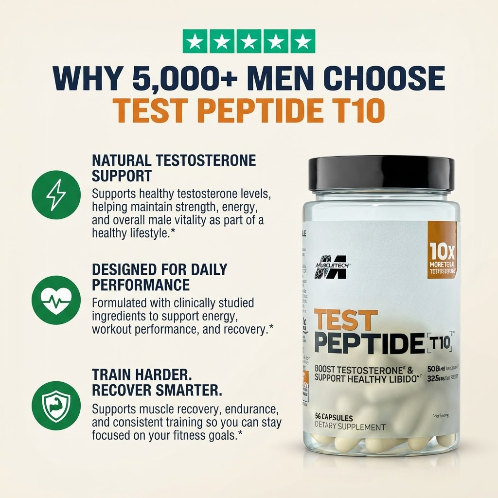 TEST PEPTIDE T10 SUPPLEMENTS || BUILD LEAN MUSCLE 3X FASTER.